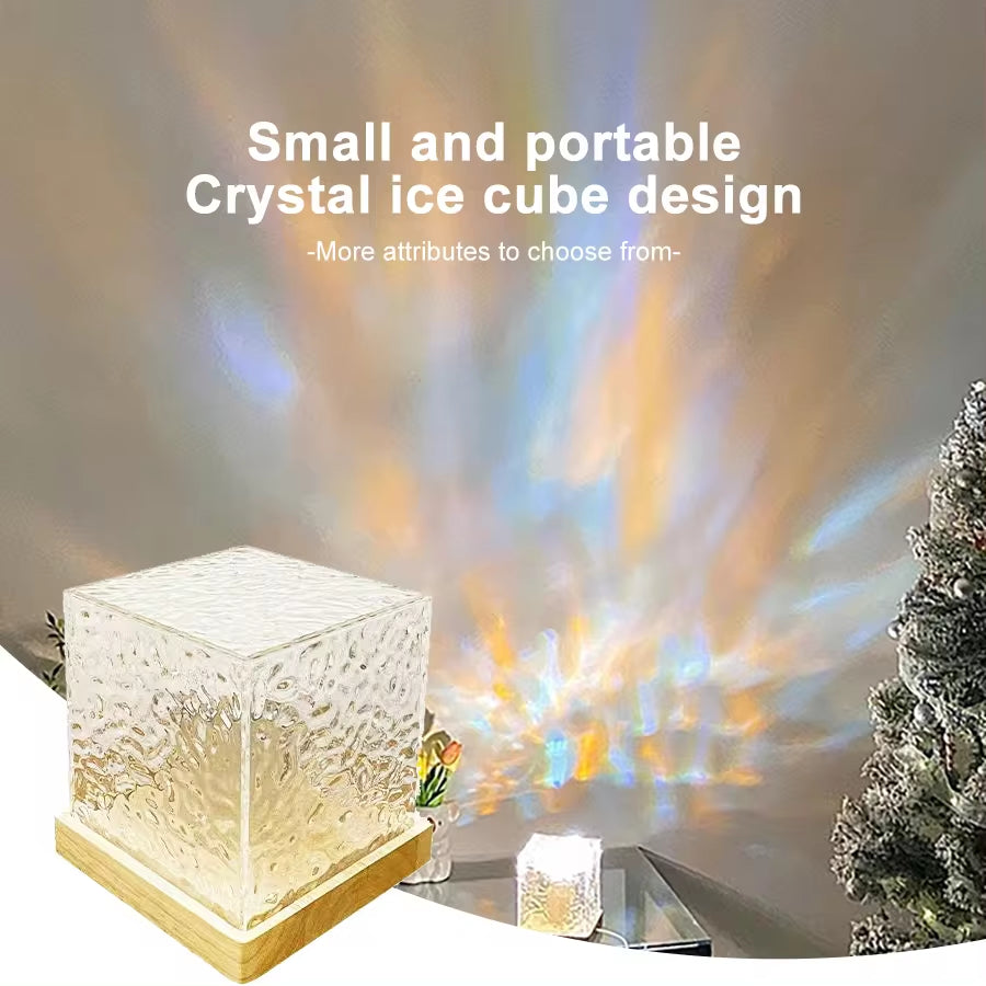 Crystal Flame Ripple Projector Lamp