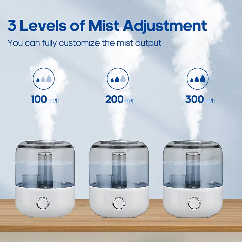 3L Air Humidifier Professional Large Capacity Home Humidifier Plant Mist Aroma Diffuser with Remote Control Timer