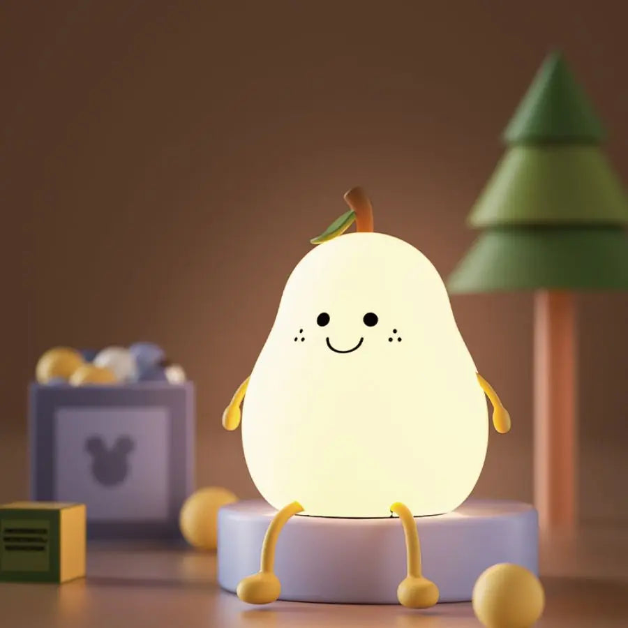 Cute Pear Silicone Night Light