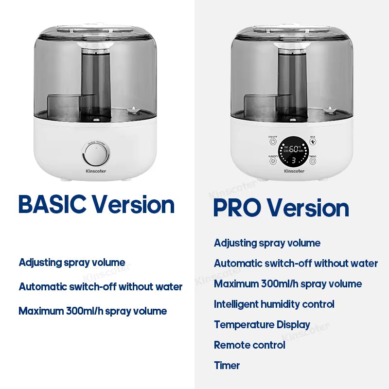 3L Air Humidifier Professional Large Capacity Home Humidifier Plant Mist Aroma Diffuser with Remote Control Timer