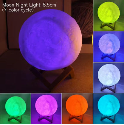 3D LED Mondlampe
