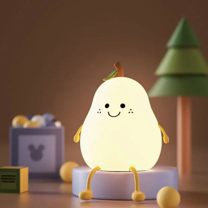 Cute Pear Silicone Night Light
