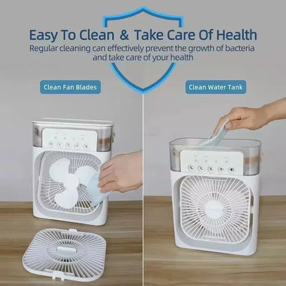 3-in-1 Mini Portable Air Conditioner Fan & Humidifier