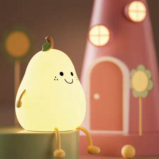 Cute Pear Silicone Night Light